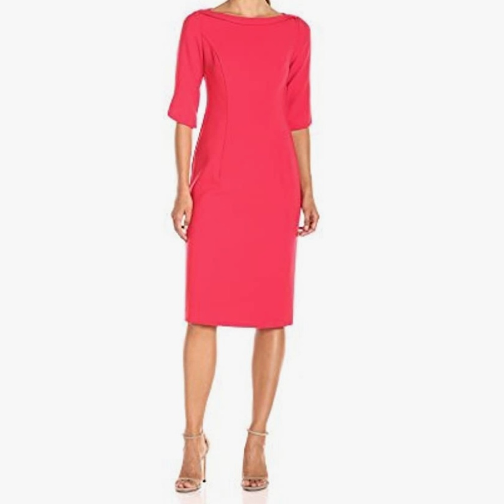Black Halo Nuelle Sheath Dress in Mulberry.